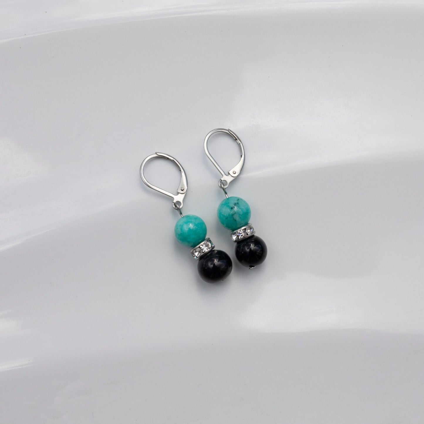 Duo boucles d'oreilles Jade - Ovie Bijoux