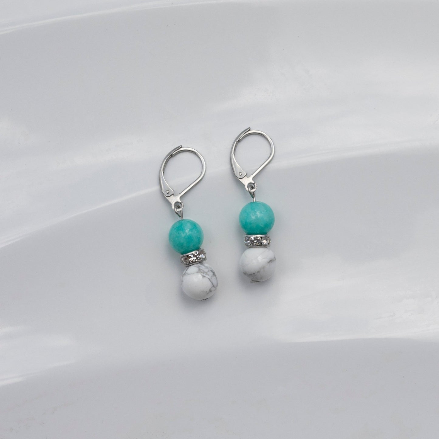 Duo boucles d'oreilles Jade - Ovie Bijoux